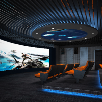 万像5D智能动感影院 ，利用座椅和环境，以超现实的视觉感